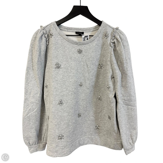 Sweatshirt Crewneck By Talbots In Grey, Size: M