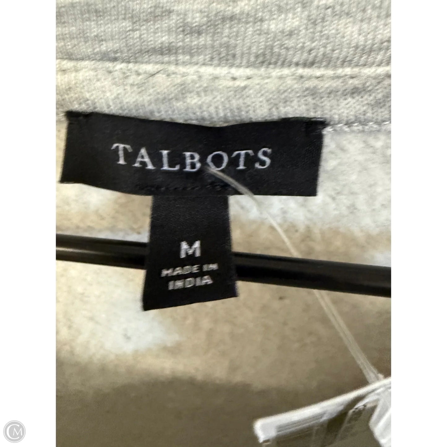Sweatshirt Crewneck By Talbots In Grey, Size: M