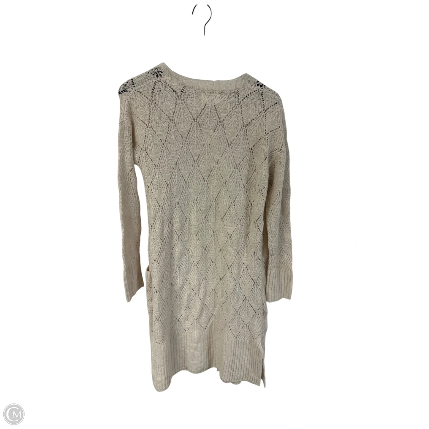 Sweater Cardigan By Clothes Mentor In Ivory, Size: S
