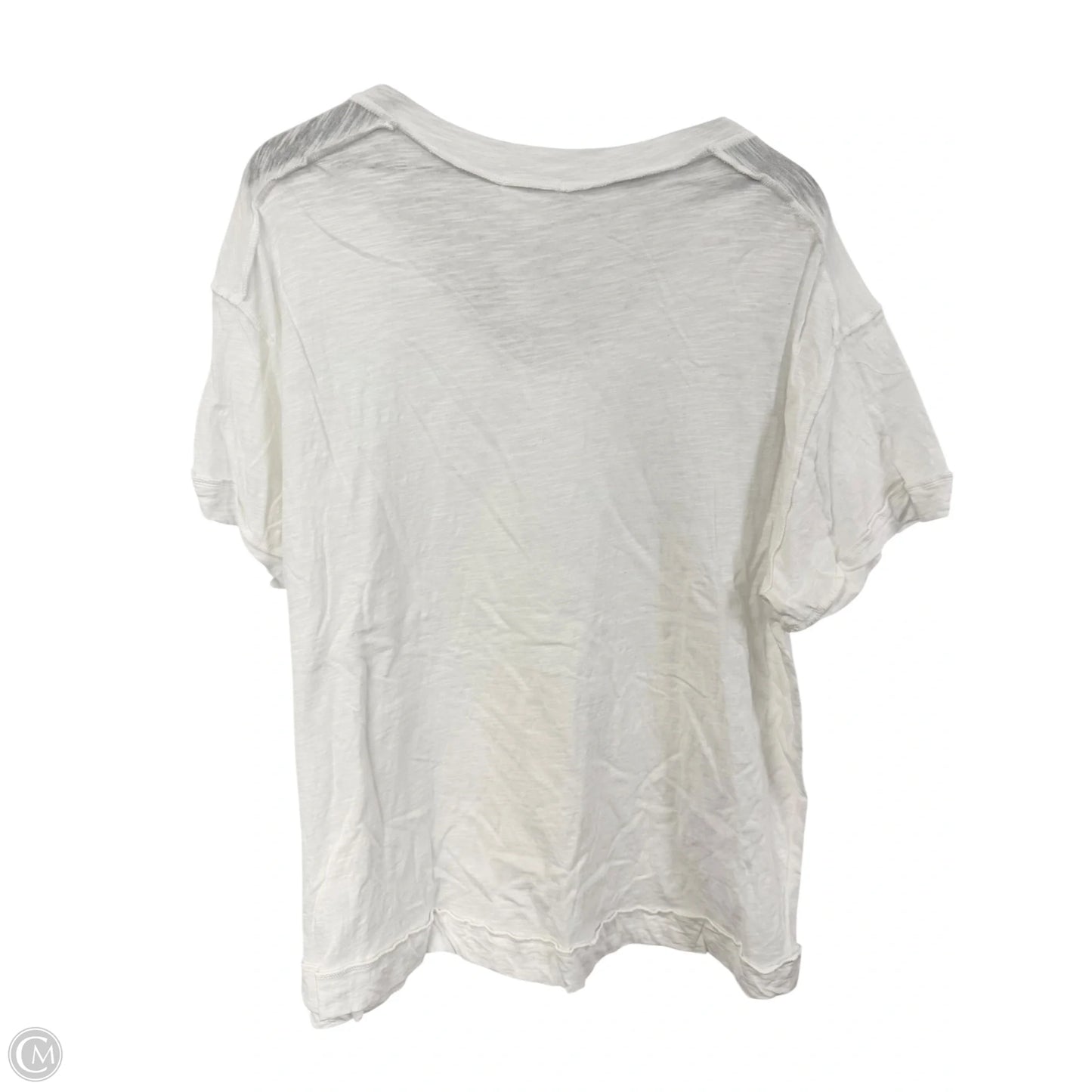 Top Short Sleeve By Andree By Unit In White, Size: Xl