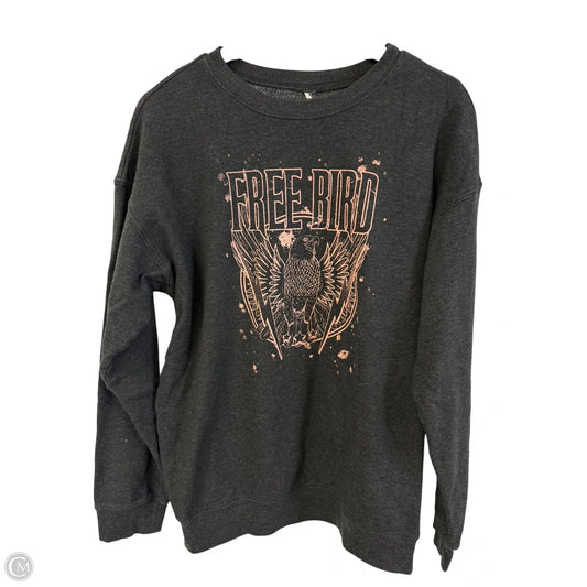Sweatshirt Crewneck By Clothes Mentor In Black, Size: L