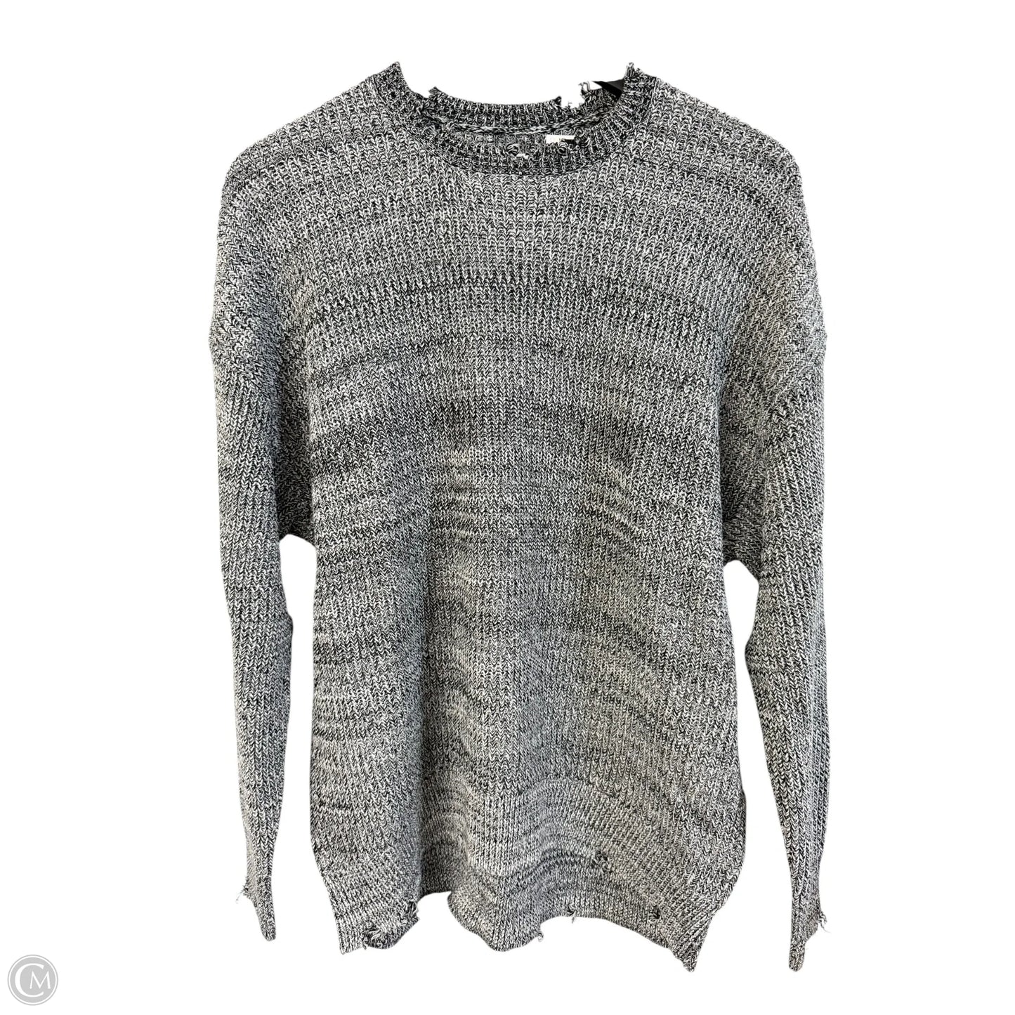 Sweater By Pistola In Black & Grey, Size: M
