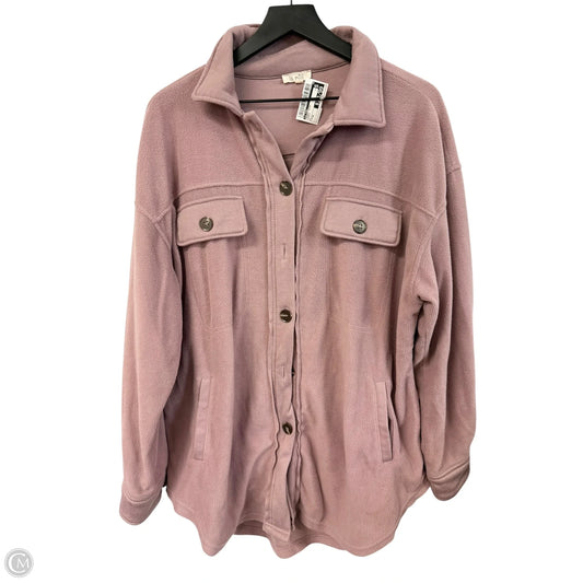 Jacket Shirt By La Miel In Purple, Size: M