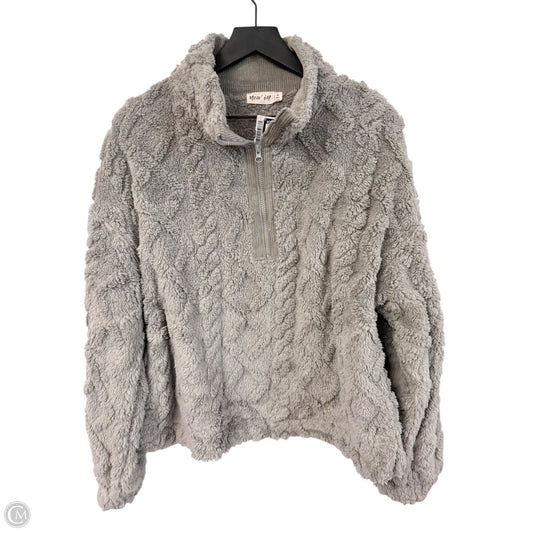Sweatshirt Collar By Cmc In Grey, Size: M