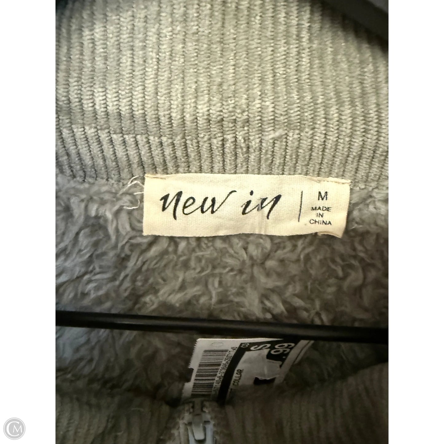 Sweatshirt Collar By Cmc In Grey, Size: M