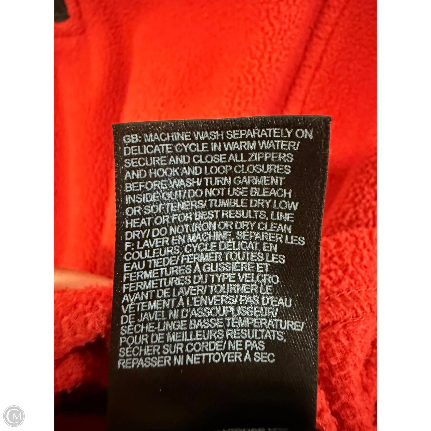Sweatshirt Collar By The North Face In Red, Size: M