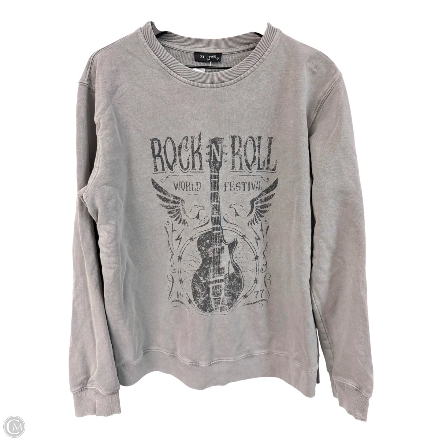 Sweatshirt Crewneck By Cmc In Grey, Size: L