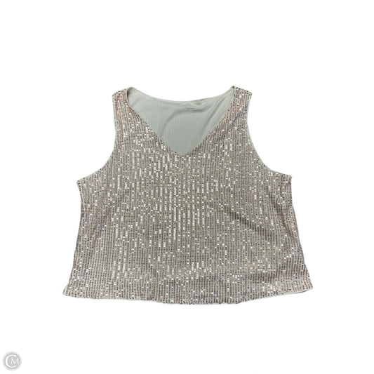 Top Sleeveless By Shein In Peach, Size: Xl