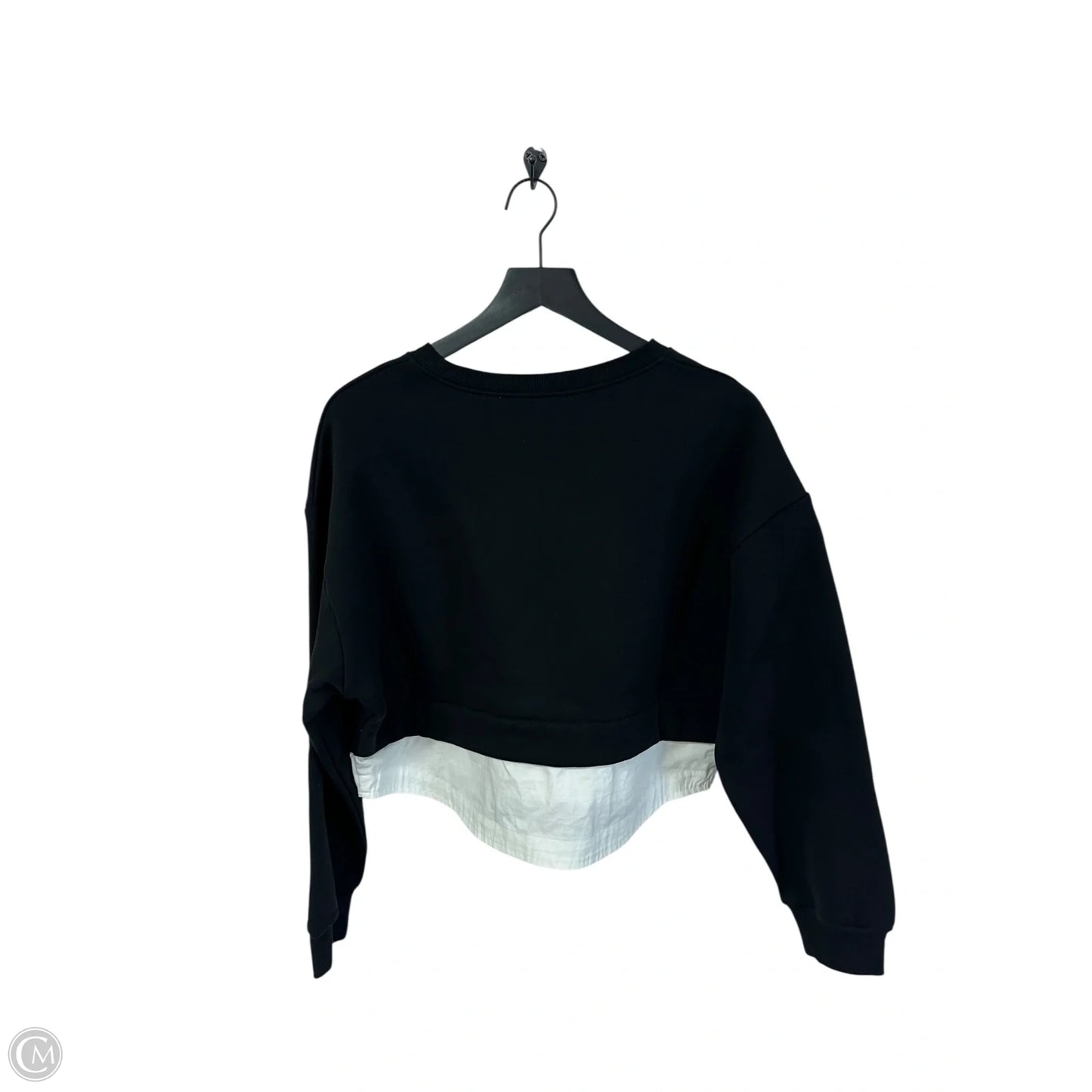 Sweatshirt Crewneck By Vintage Havana In Black, Size: S