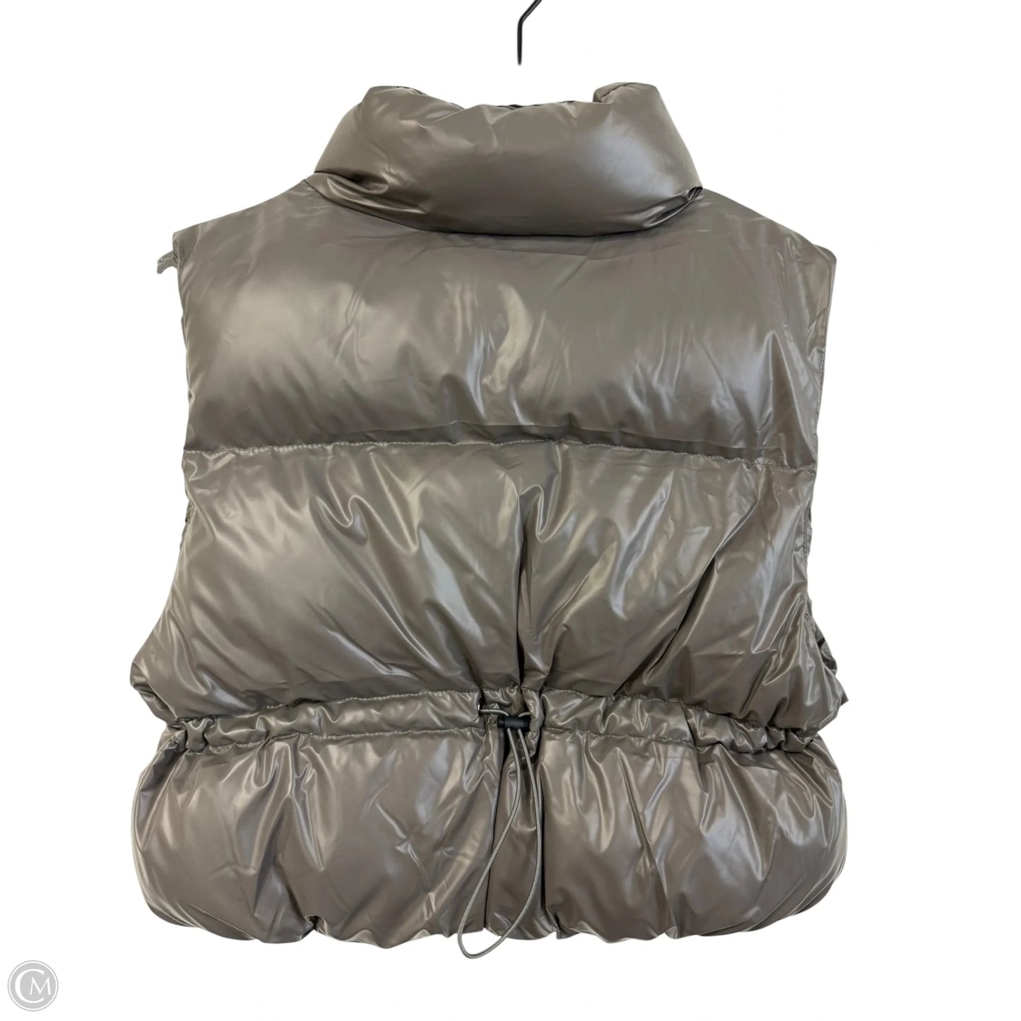 Vest Puffer & Quilted By Double Zero In Grey, Size: S