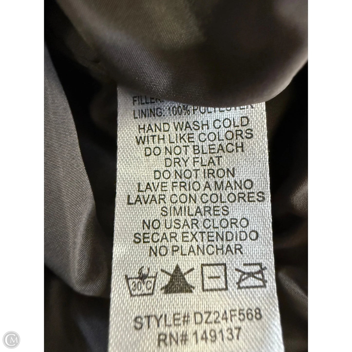 Vest Puffer & Quilted By Double Zero In Grey, Size: S