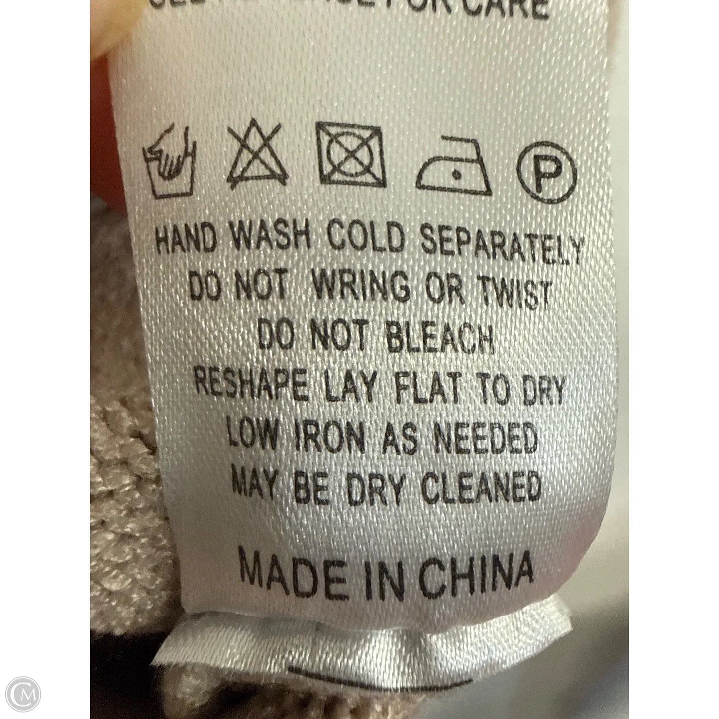 Sweater By Miracle In Tan, Size: M