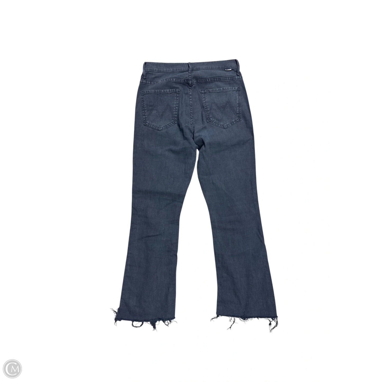 Jeans Cropped By Mother Jeans In Grey Denim, Size: 4