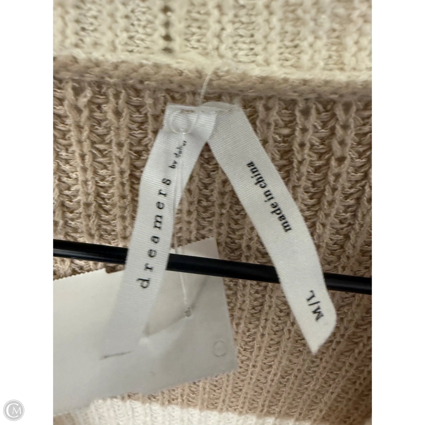Sweater Cardigan By Dreamers In Tan, Size: M