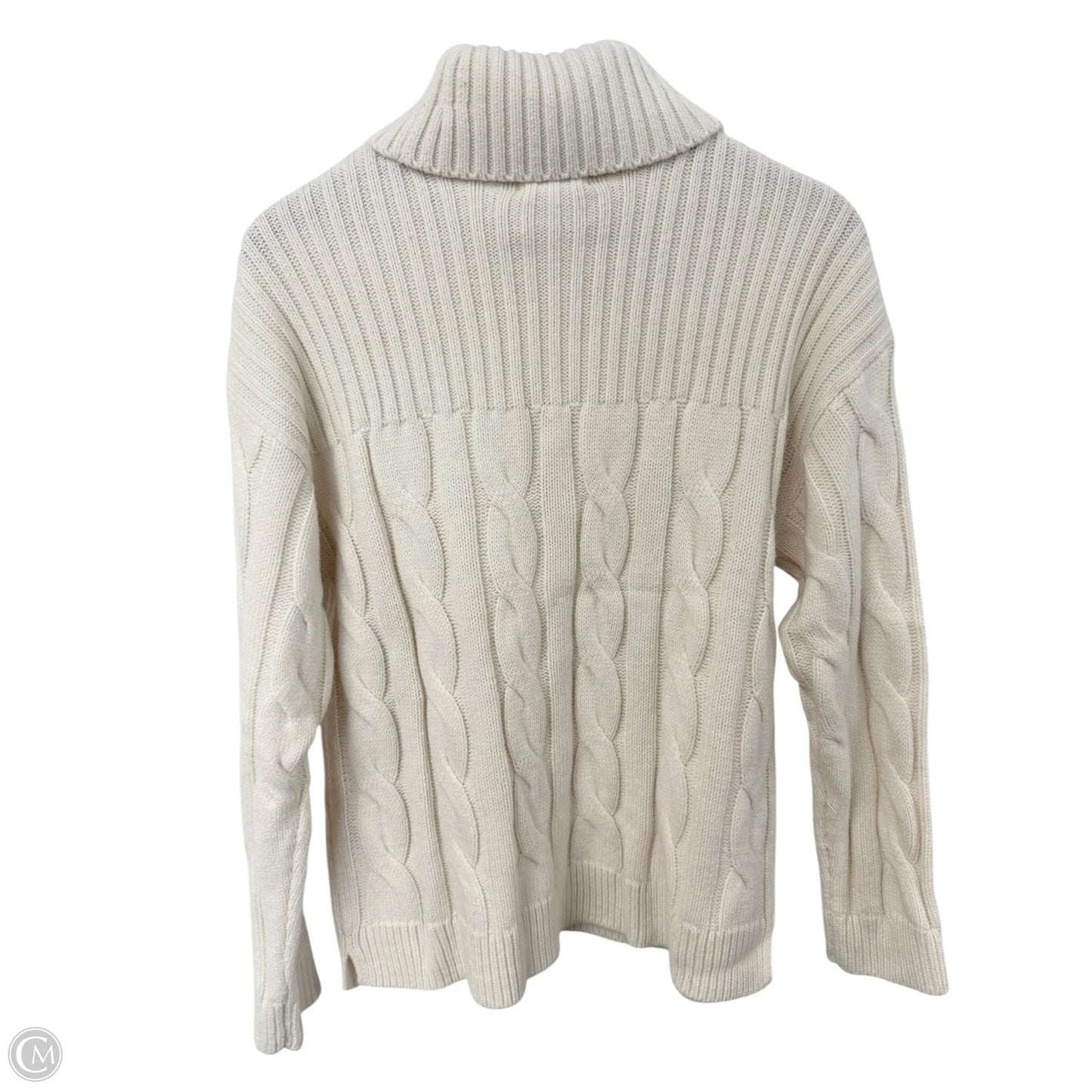 Sweater By Calvin Klein In Ivory, Size: M