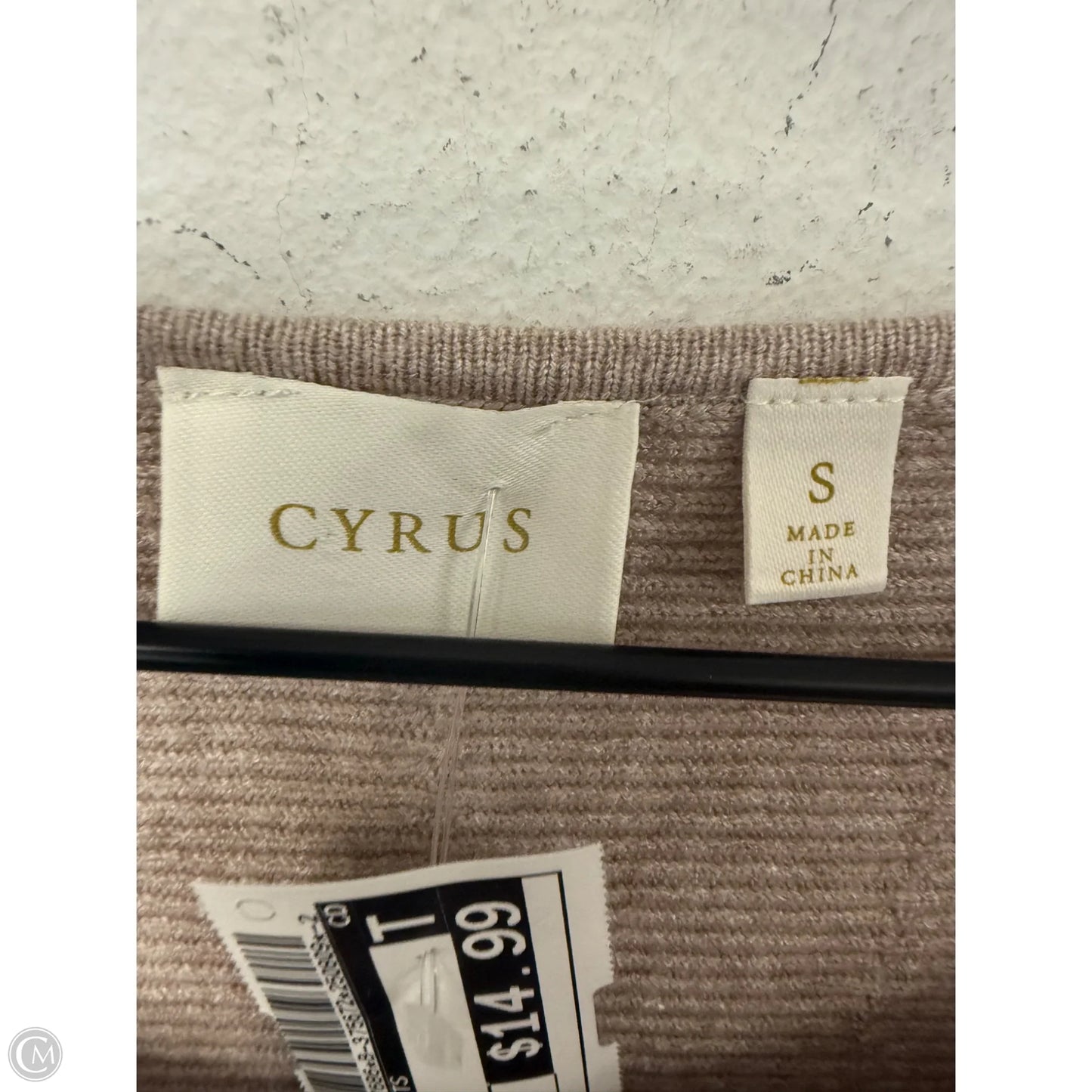Sweater By Cyrus Knits In Tan, Size: S