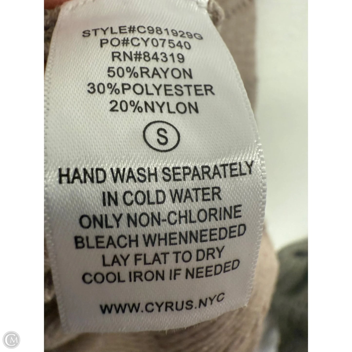 Sweater By Cyrus Knits In Tan, Size: S