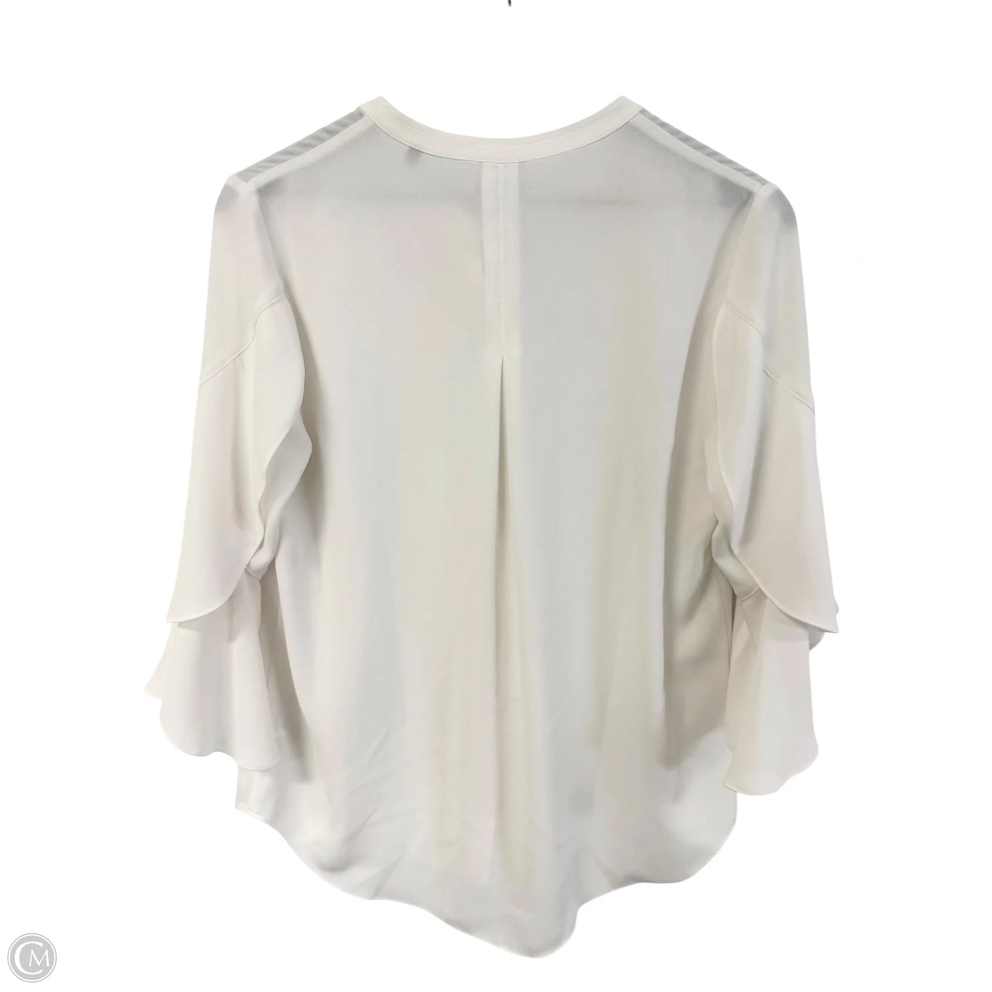 Top Short Sleeve By Cabi In White, Size: S