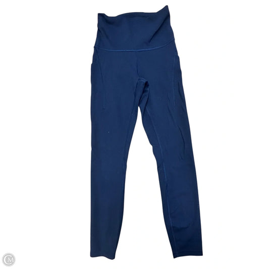 Athletic Leggings By Lululemon In Navy, Size: 4