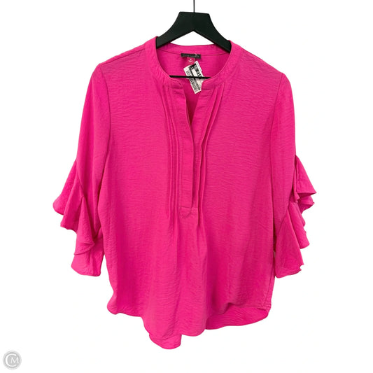 Top Short Sleeve By Vince Camuto In Pink, Size: M
