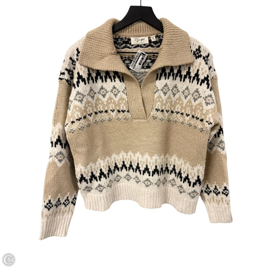 Sweater By Rd Style In Tan, Size: S