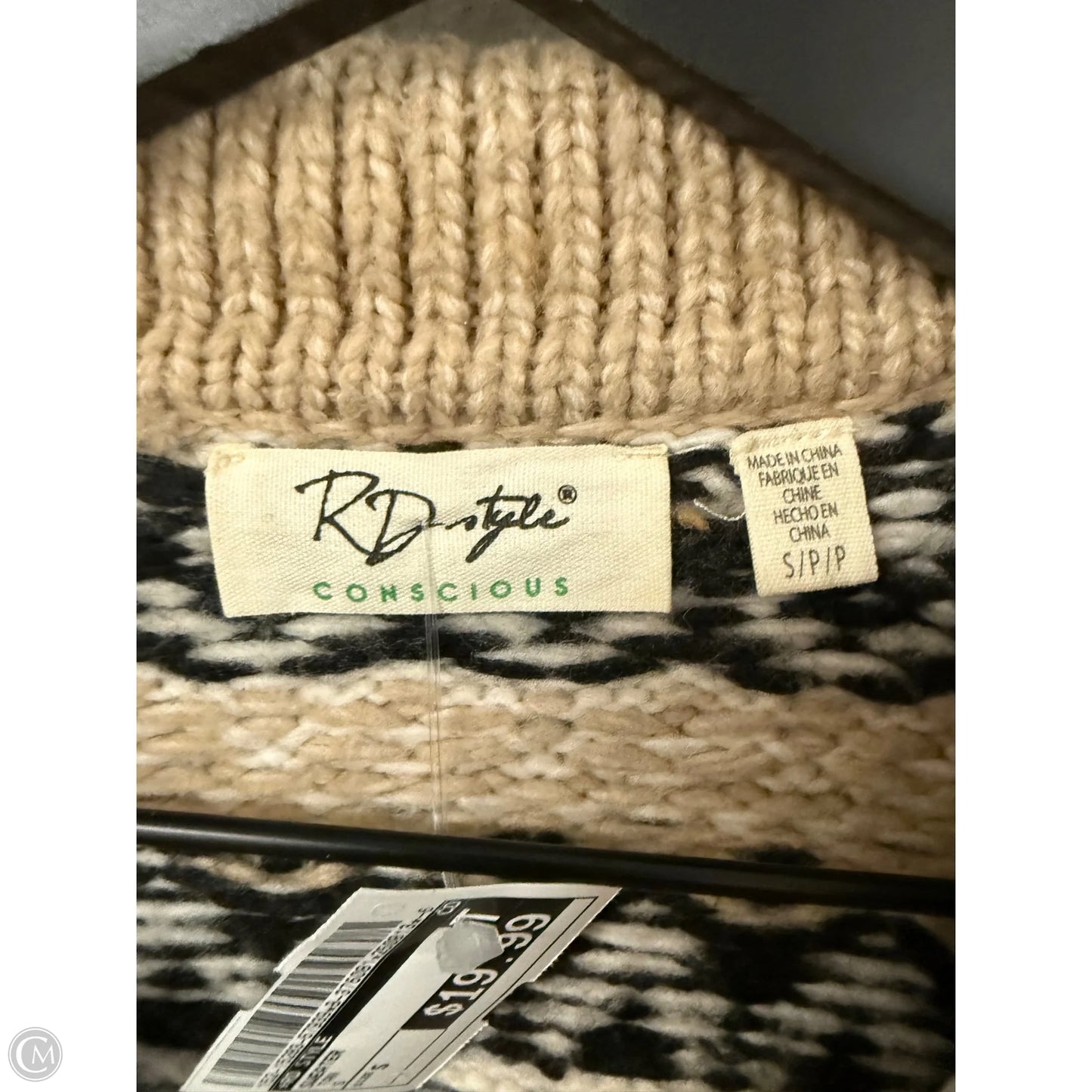 Sweater By Rd Style In Tan, Size: S