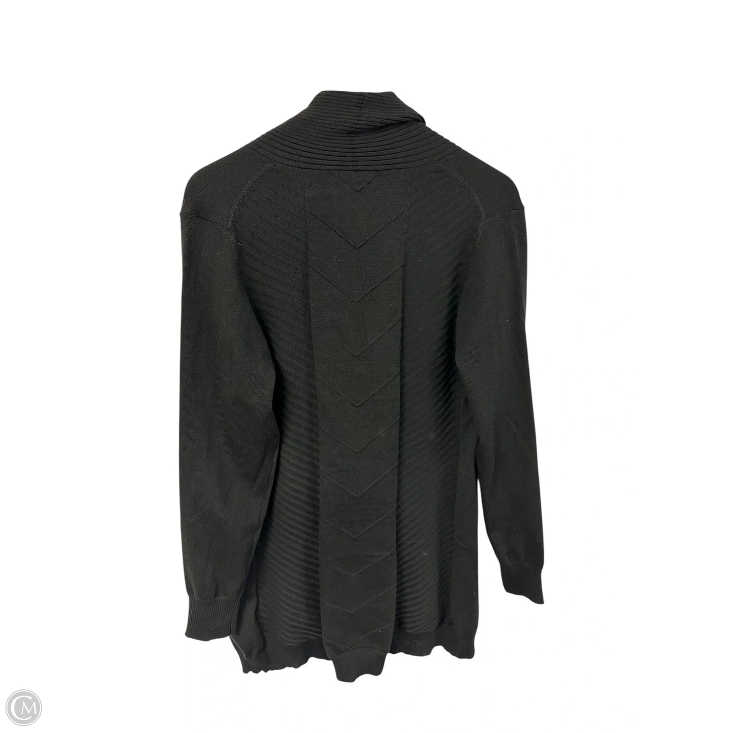Sweater Cardigan By Clothes Mentor In Black, Size: L