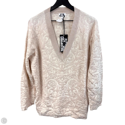 Sweater By Clothes Mentor In Cream, Size: M