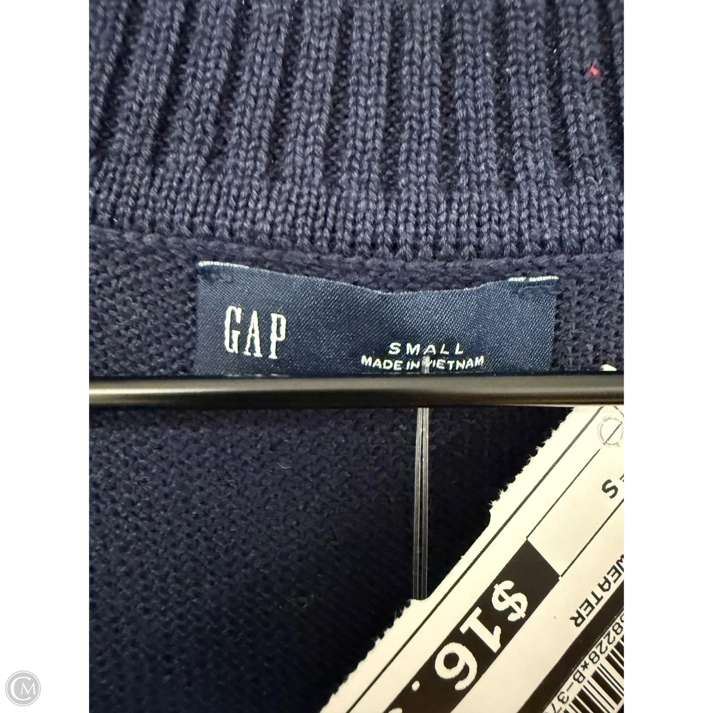 Vest Sweater By Gap In Blue, Size: S