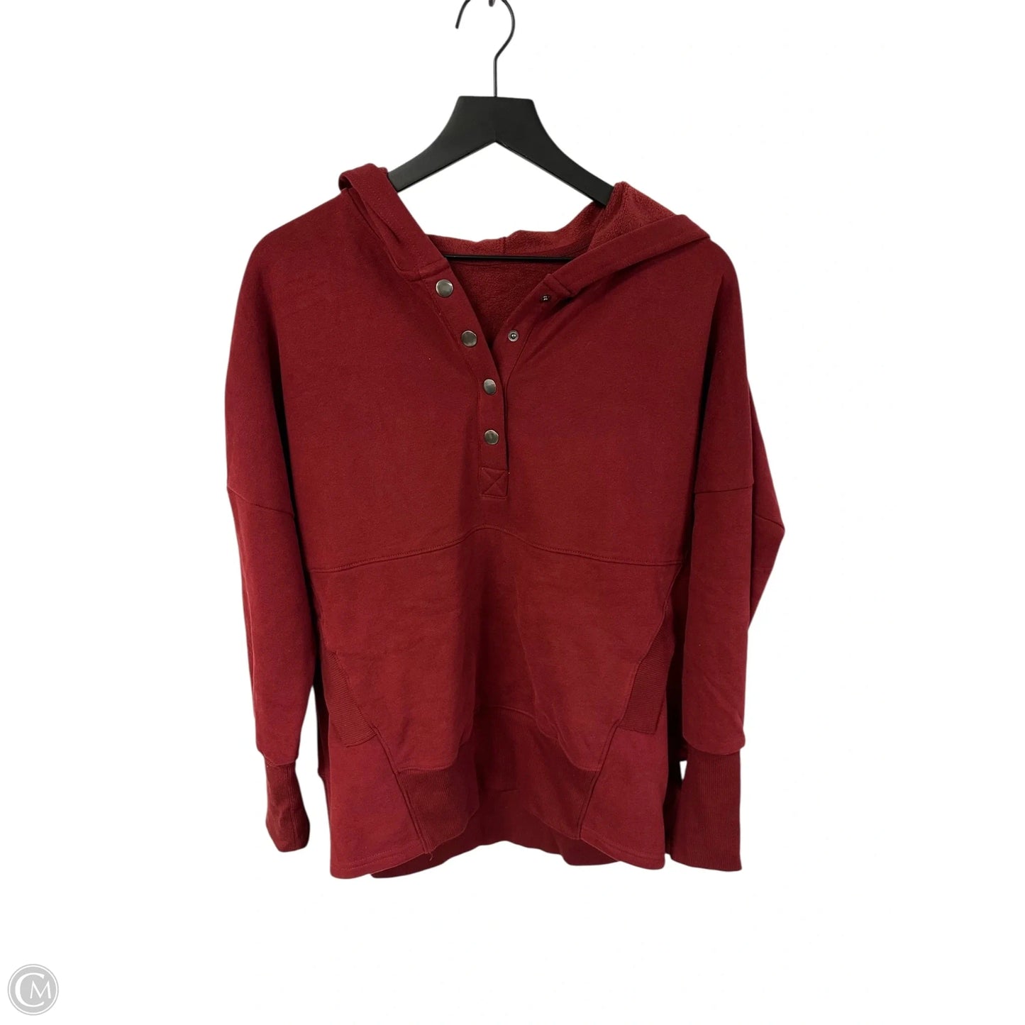 Sweatshirt Hoodie By Clothes Mentor In Red, Size: M