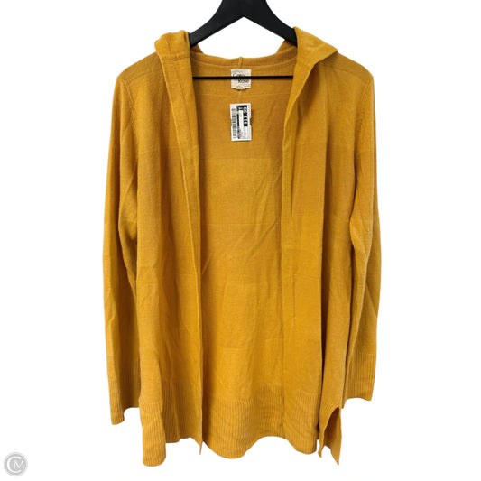 Cardigan By Carol Rose In Yellow, Size: M