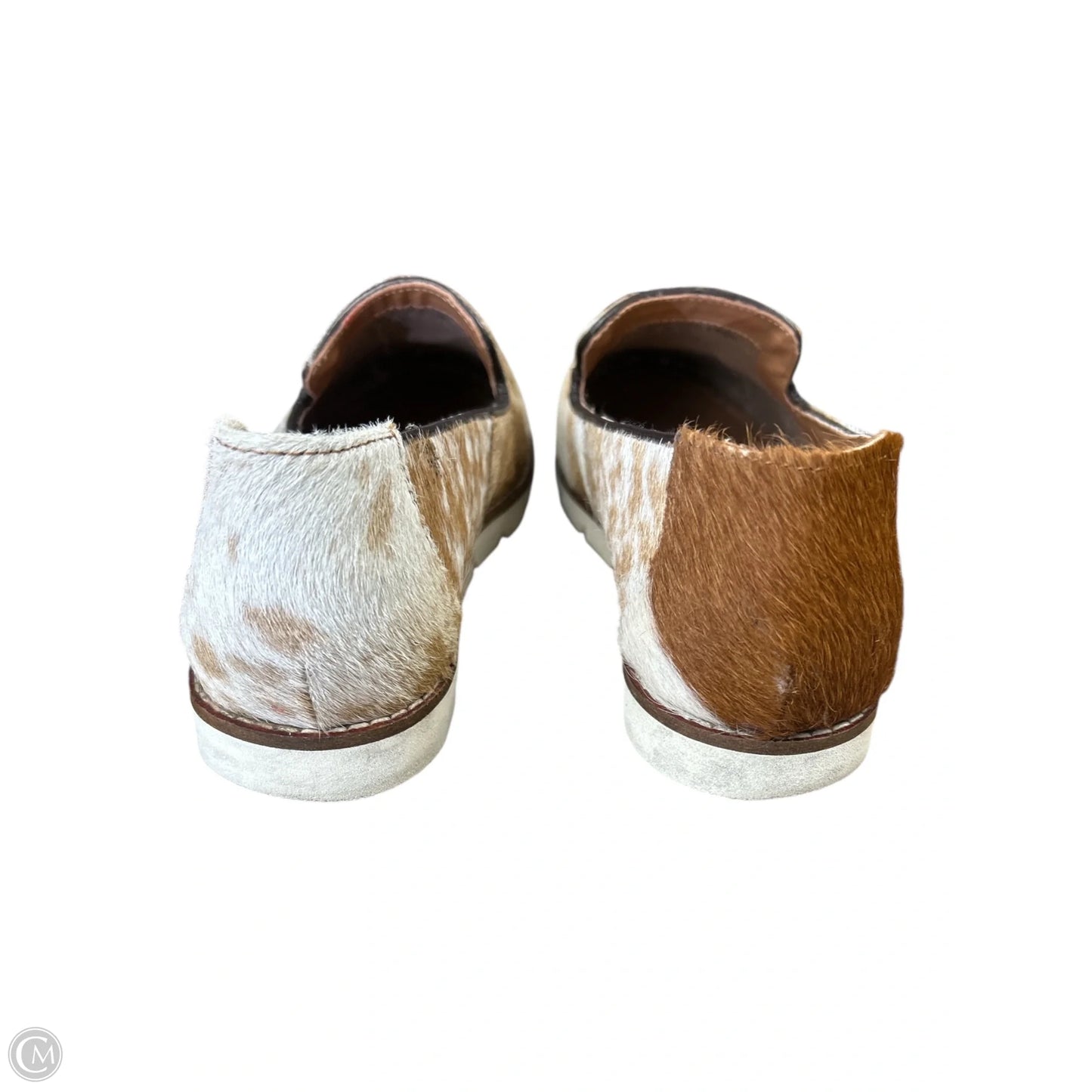 Shoes Flats By Myra In Tan & White, Size: 9