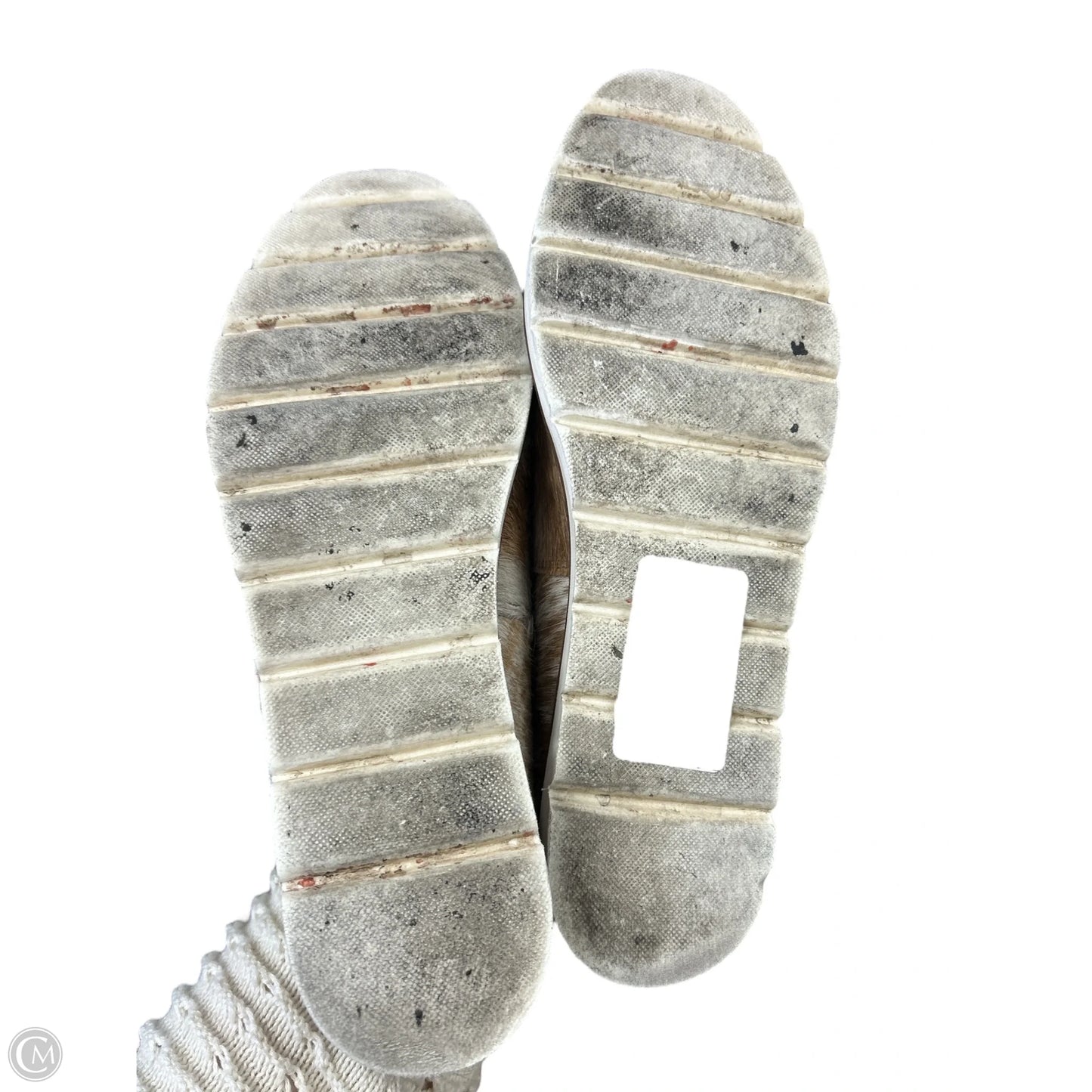 Shoes Flats By Myra In Tan & White, Size: 9