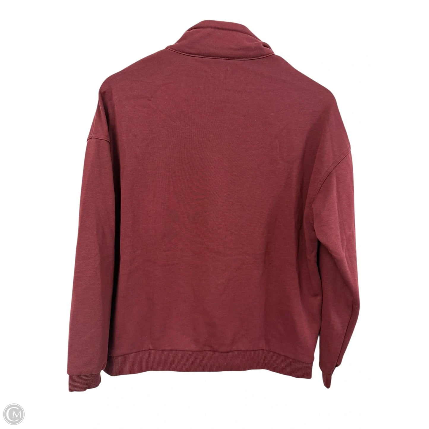 Sweatshirt Collar By Cme In Maroon, Size: L