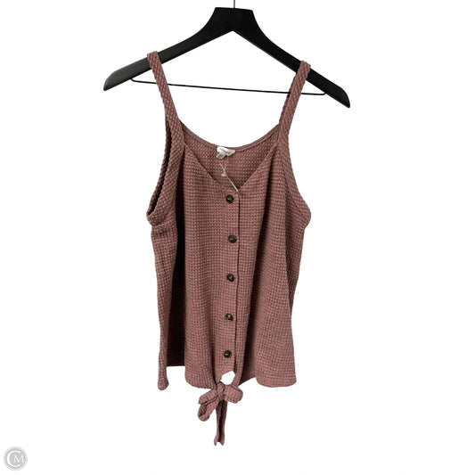 Top Sleeveless By Mittoshop In Maroon, Size: M