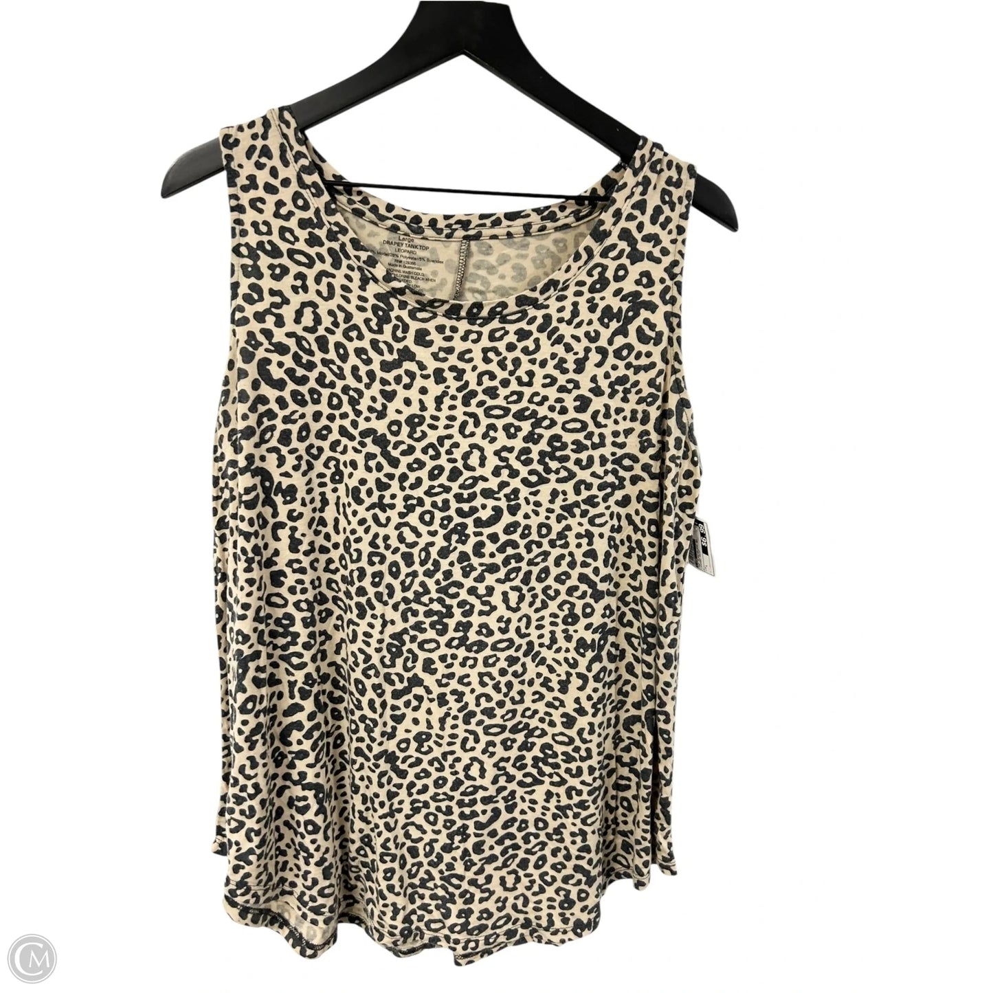 Top Sleeveless Basic By Cme In Leopard Print, Size: L