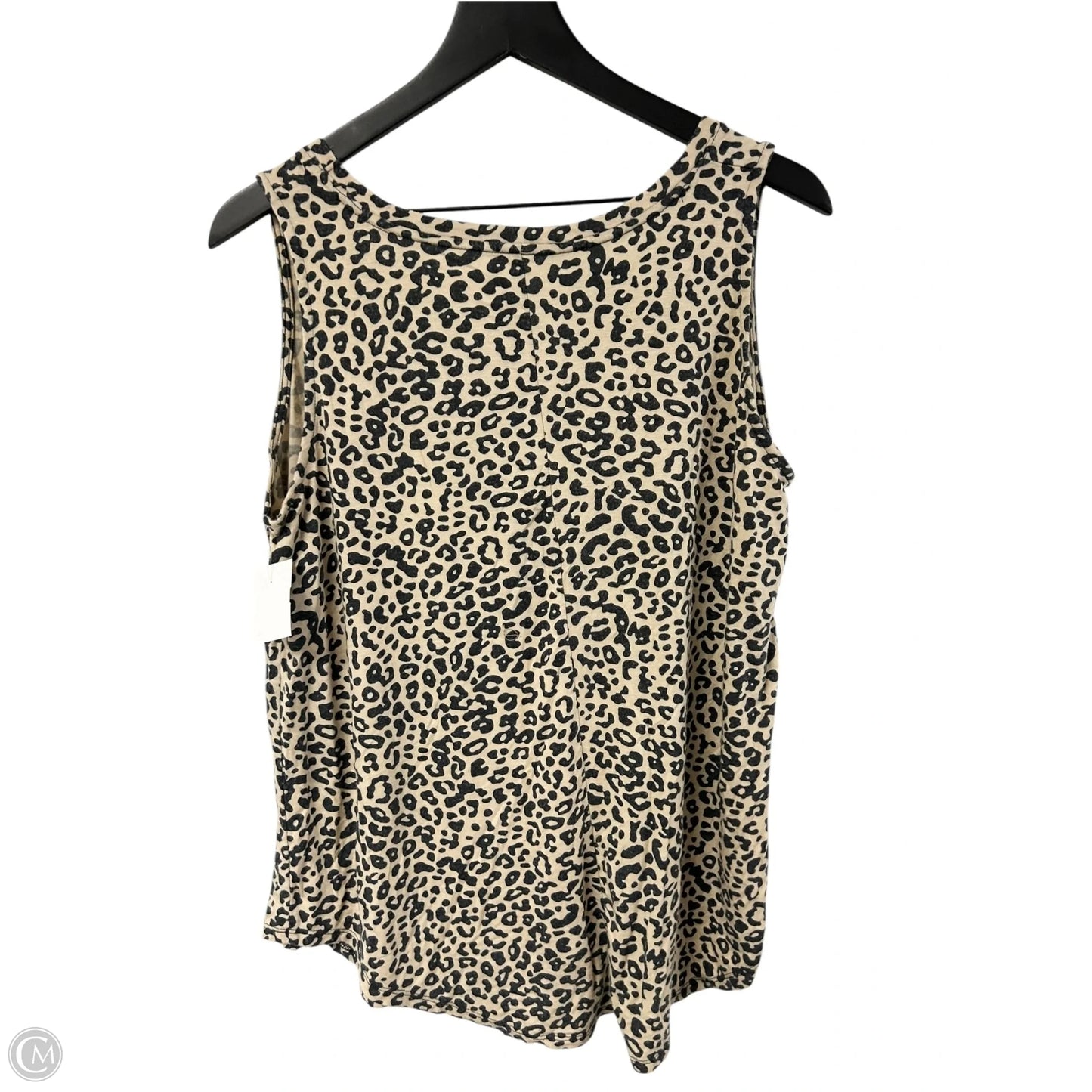 Top Sleeveless Basic By Cme In Leopard Print, Size: L