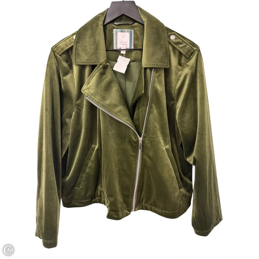 Jacket Moto By Lc Lauren Conrad In Green, Size: Xl