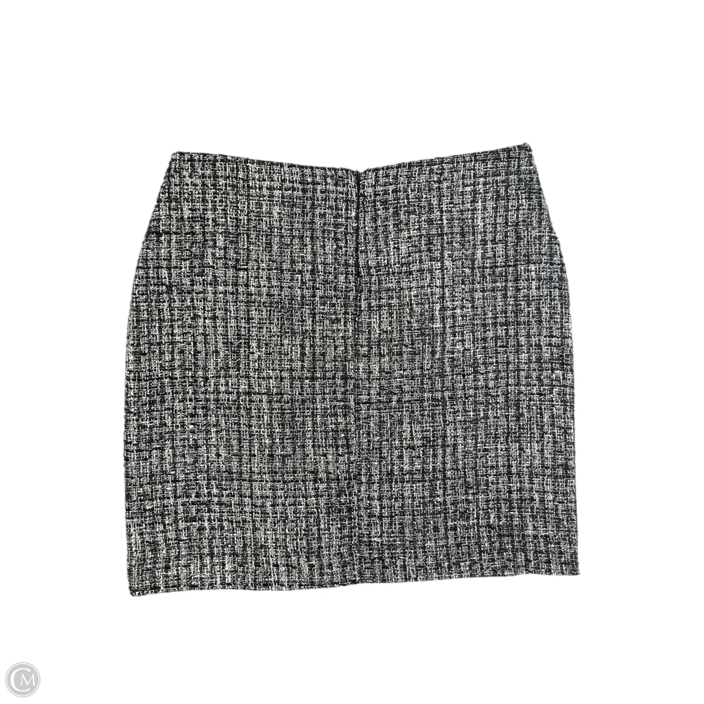 Skirt Midi By Calvin Klein In Black & White, Size: 10