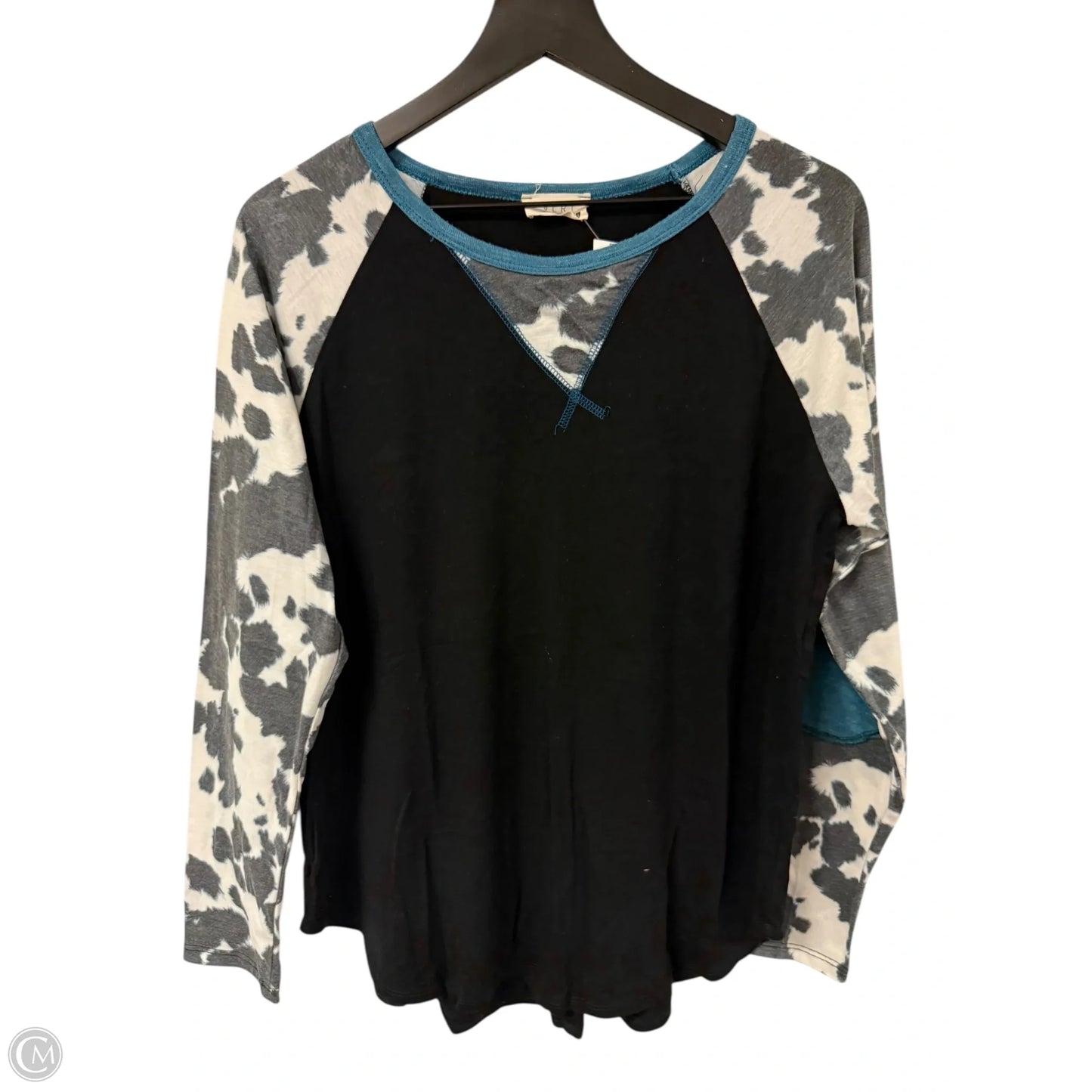 Top Long Sleeve By Clothes Mentor In Black, Size: L