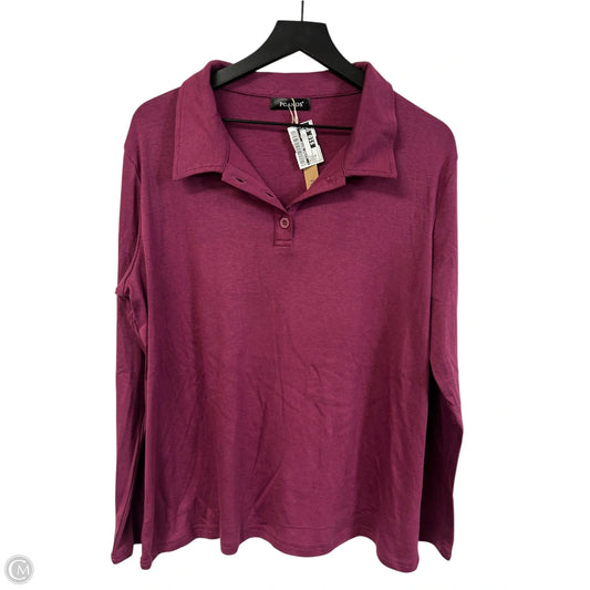 Top Long Sleeve By Clothes Mentor In Purple, Size: Xl