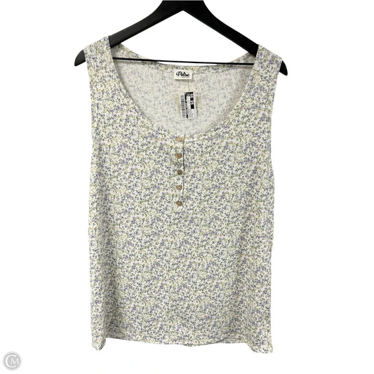 Top Sleeveless By Clothes Mentor In Floral Print, Size: Xl