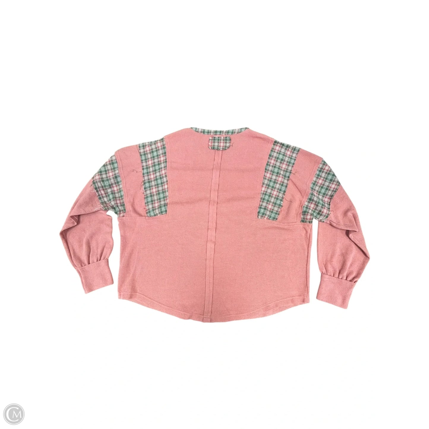 Top Long Sleeve By Easel In Pink, Size: M
