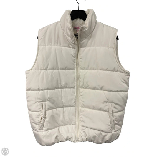 Vest Puffer & Quilted By Clothes Mentor In White, Size: L