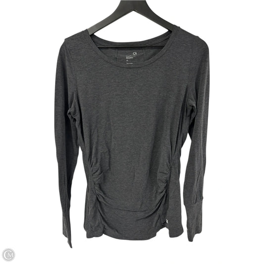Athletic Top Long Sleeve Crewneck By Gapfit In Grey, Size: M