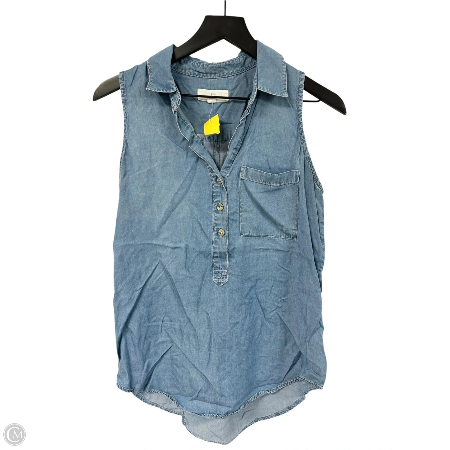 Top Sleeveless By Thread And Supply In Blue, Size: S