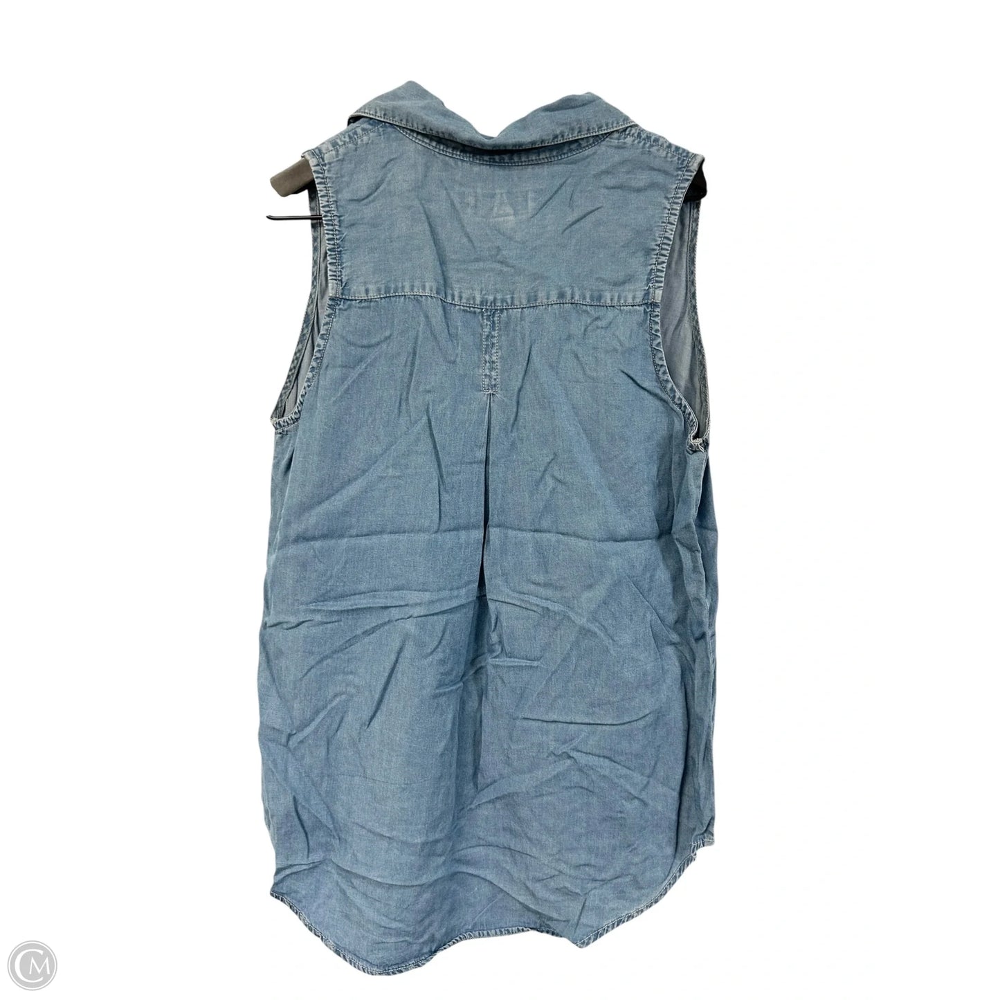Top Sleeveless By Thread And Supply In Blue, Size: S
