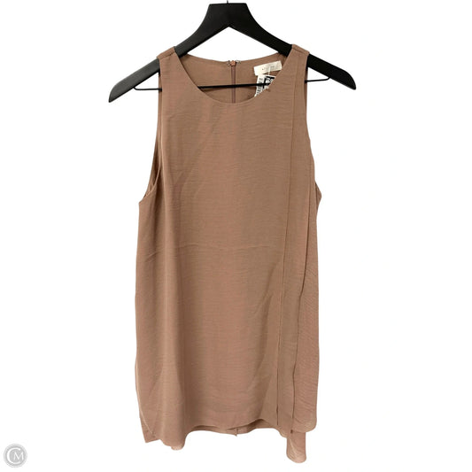 Top Sleeveless By Clothes Mentor In Tan, Size: L