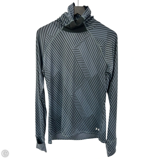 Athletic Top Long Sleeve Collar By Under Armour In Grey, Size: Xl