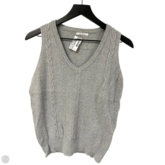 Vest Sweater By Vila Milano In Grey, Size: L